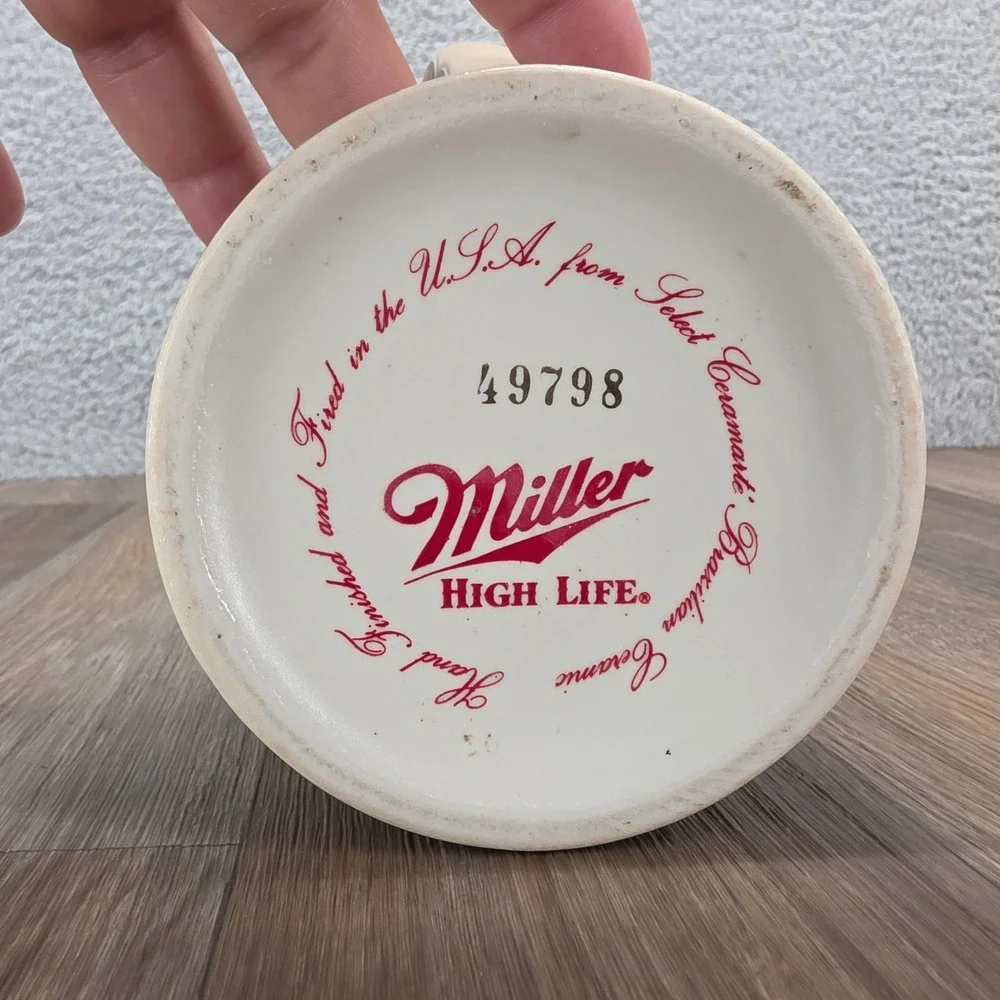 Vtg Miller High Life Great American Events Commemorative Stein Kitty Hawk Flight